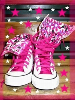 converses roses basses
